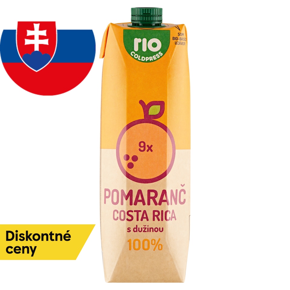 obrázok 1 z Rio Cold Press 100% pomaranč Costa Rica s dužinou 1 l