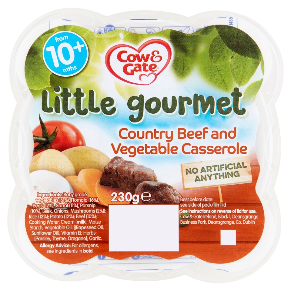 Cow & Gate Little Gourmet Country Beef And Vegetable Casserole 230G
