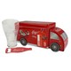image 2 of COCA-COLA TIN MONEY TRUCK WITH GLASS & BOTTLE OPENER