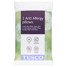 Tesco Anti Allergy Pillow 2 Pack (Firm)