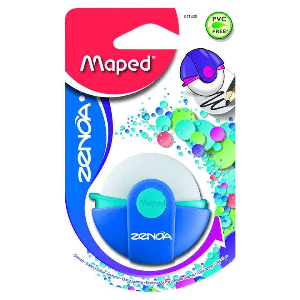Maped Zenoa Eraser, with Plastic Case