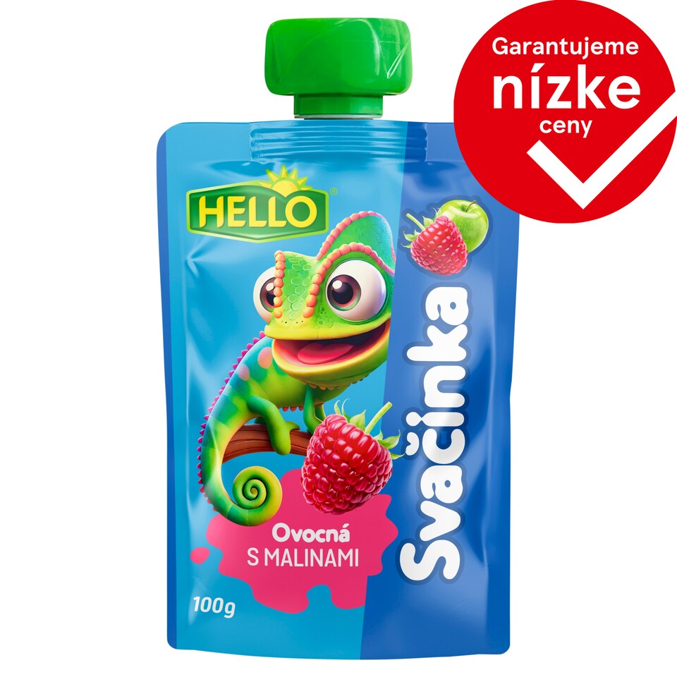 Hello Fruit Snack with Raspberry 100 g