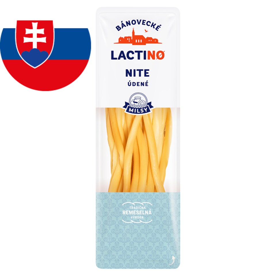 Milsy LactiNO Bánovecké Cheese Threads Smoked 90 g