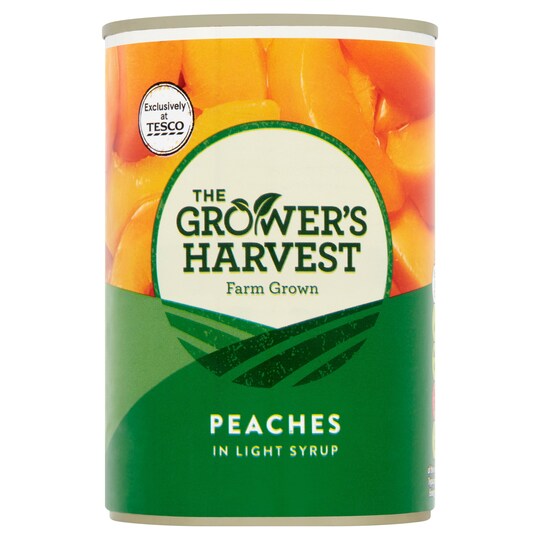 Growers Harvest Peach Slices Syrup 410G Tesco Groceries