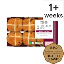 Tesco Hot Cross Buns 6 pack