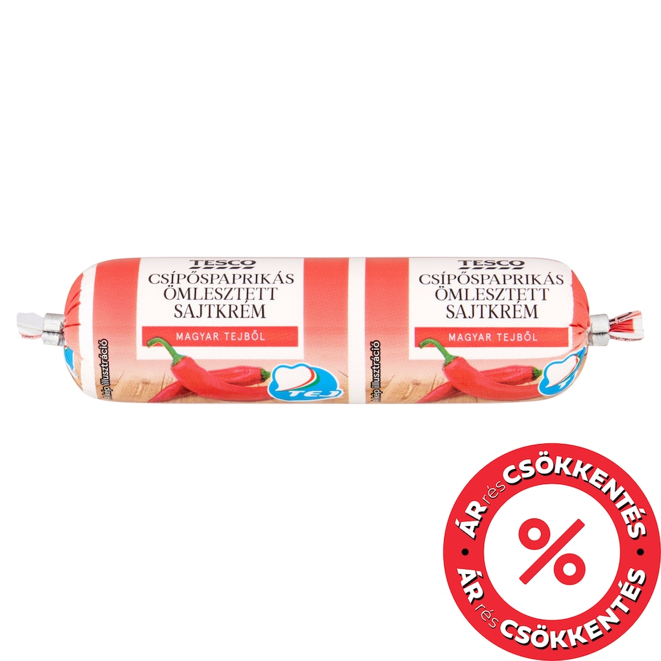 Tesco csípőspaprikás ömlesztett sajtkrém 100 g