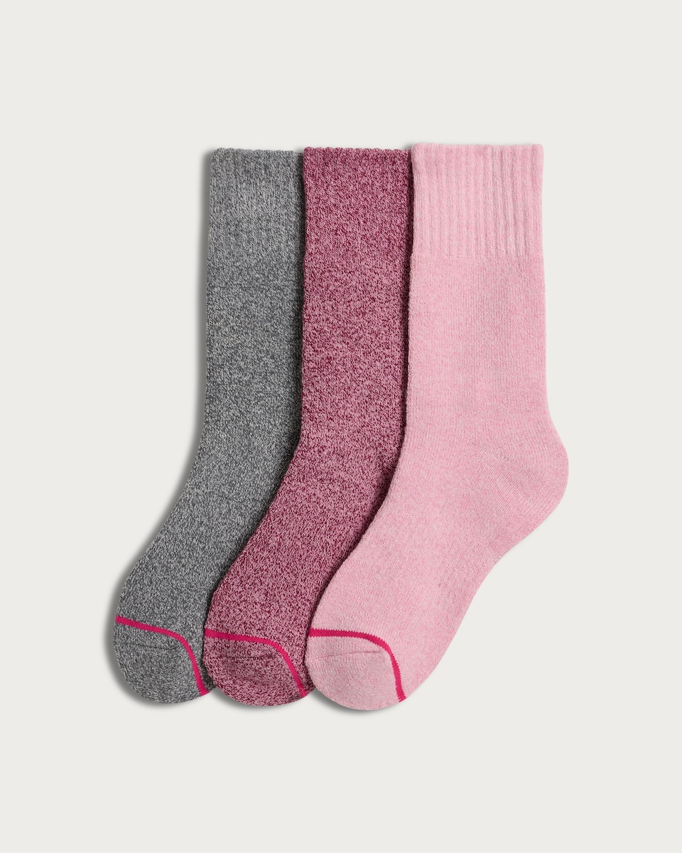 Weatherproof 3-Pack Thermal Socks in Multi