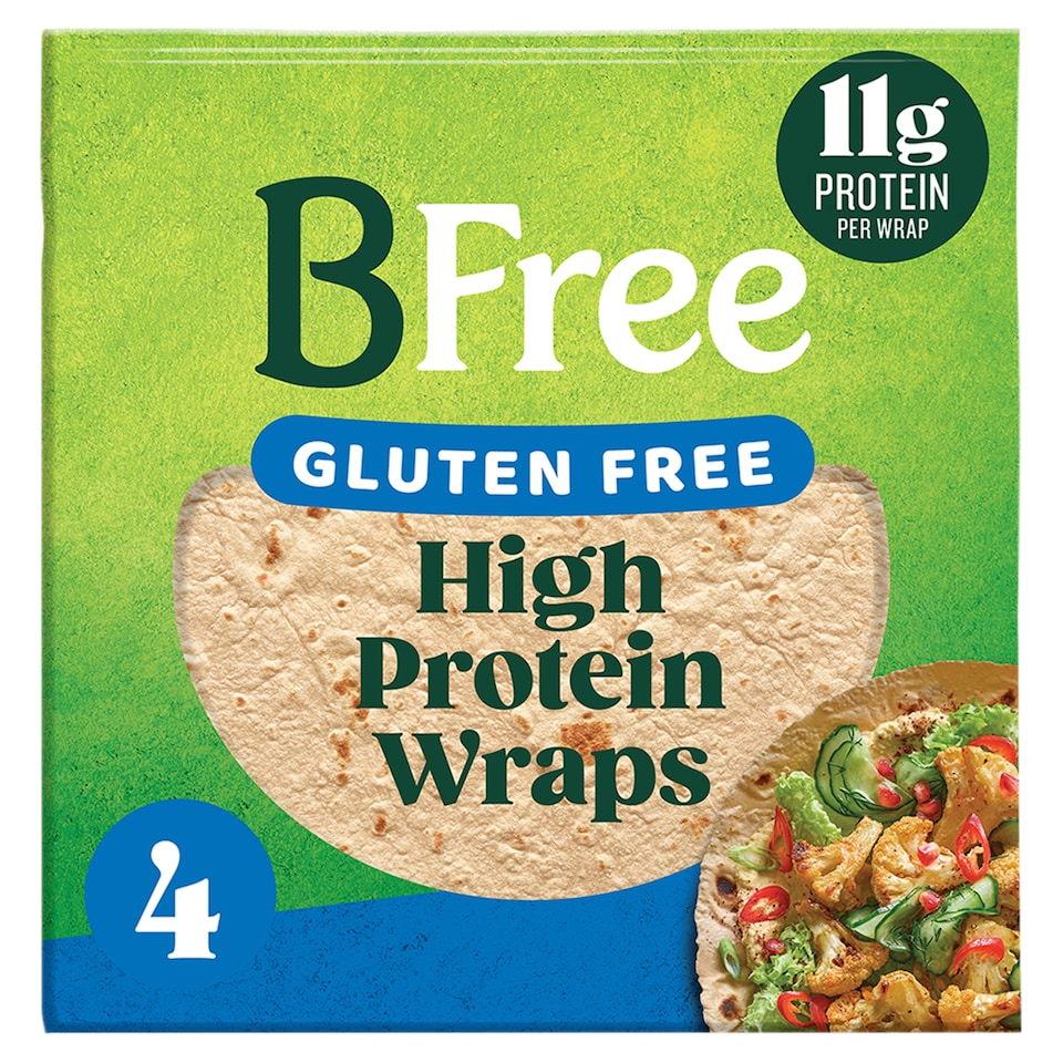 BFree Gluten Free High Protein Wraps 4 x 42g (168g)
