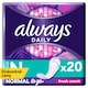 obrázok 1 z Always Dailies Normal To Go Sviežosť Intímky 20 ks