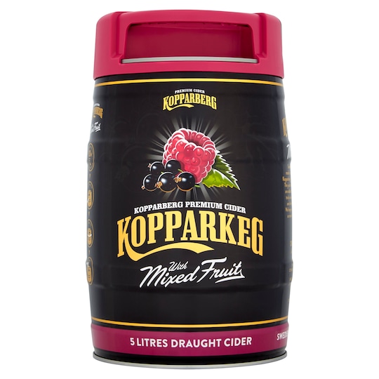Kopparberg Premium Cider With Mixed Fruit 5L Keg Tesco Groceries