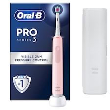 Oral-B Pro 3 3D White Pink Electric Toothbrush & Case