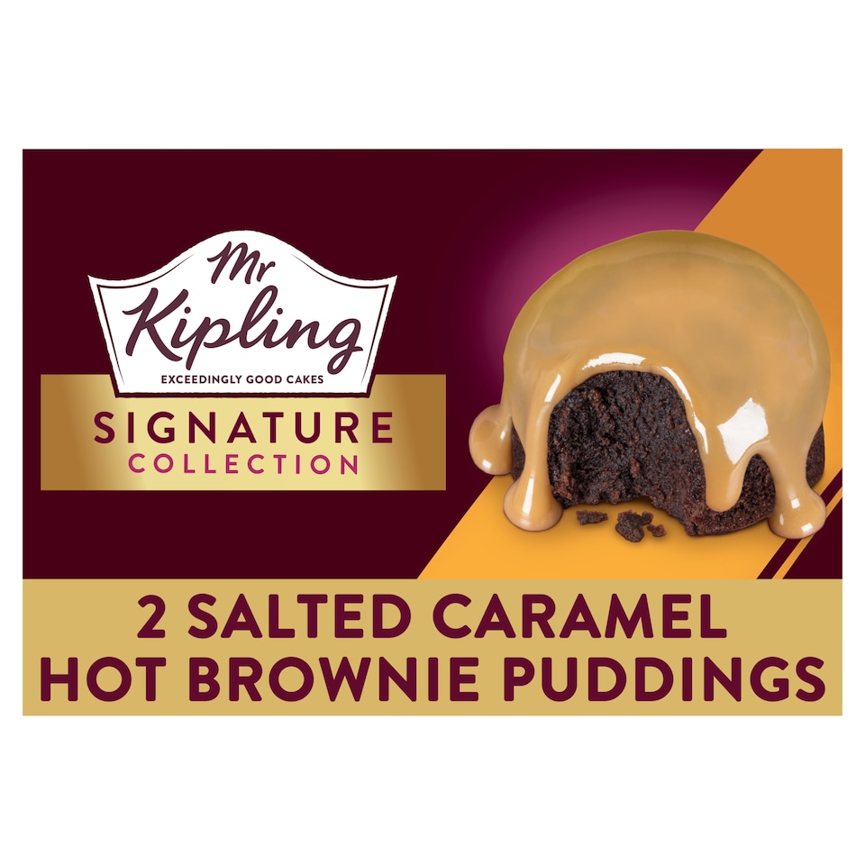 Mr Kipling Signature Salted Caramel Brownie Puddings 210g