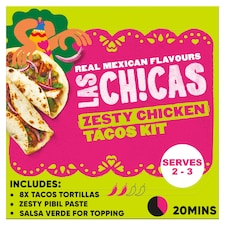 Las Chicas Mexican Zesty Tacos Pibil Meal Kit 296G