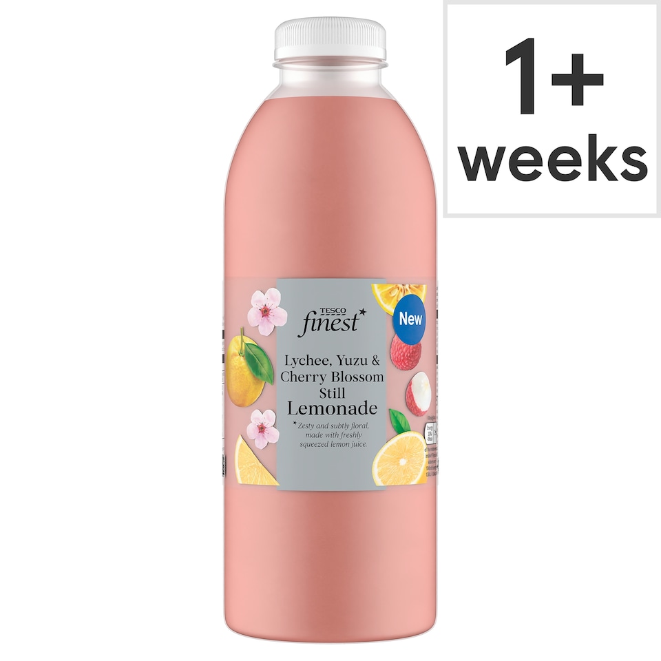 Tesco Finest Yuzu, Lychee & Cherry Blossom Still Lemonade 750ml