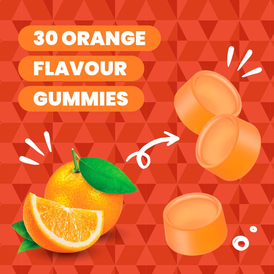 image 1 of Haliborange Adult Multi Orange Flavoured Multivitamin Gummies 30s