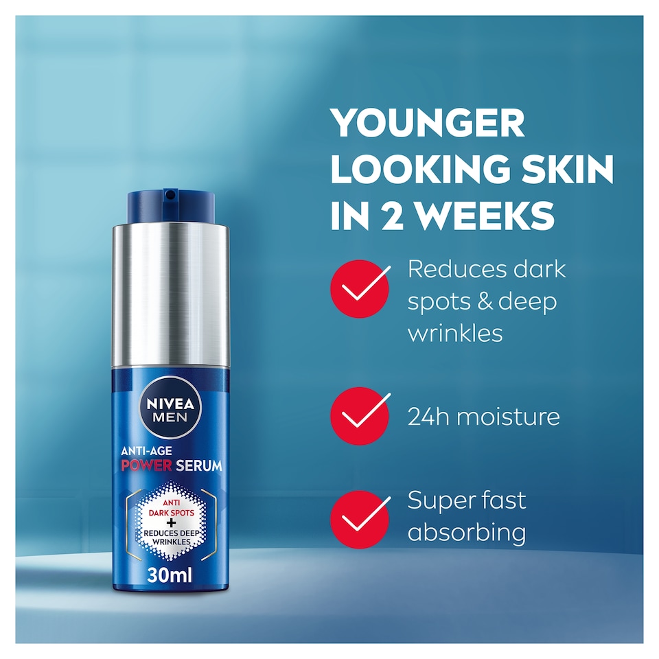 image 1 of NIVEA MEN 2in1 Anti-Age Power Serum 30ml