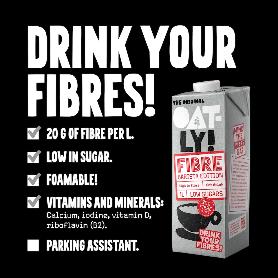 image 1 of Oatly Fibre Barista Edition Oat Drink 1L