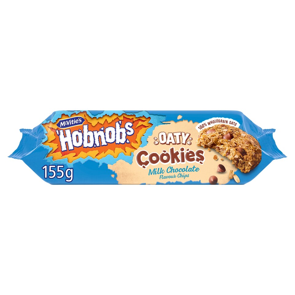 image 1 of McVitie's Hobnobs Biscuits Oaty Cookies Milk Chocolate 155g 