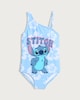 image 1 of Disney Stitch One Shoulder Swimsuit in Blue