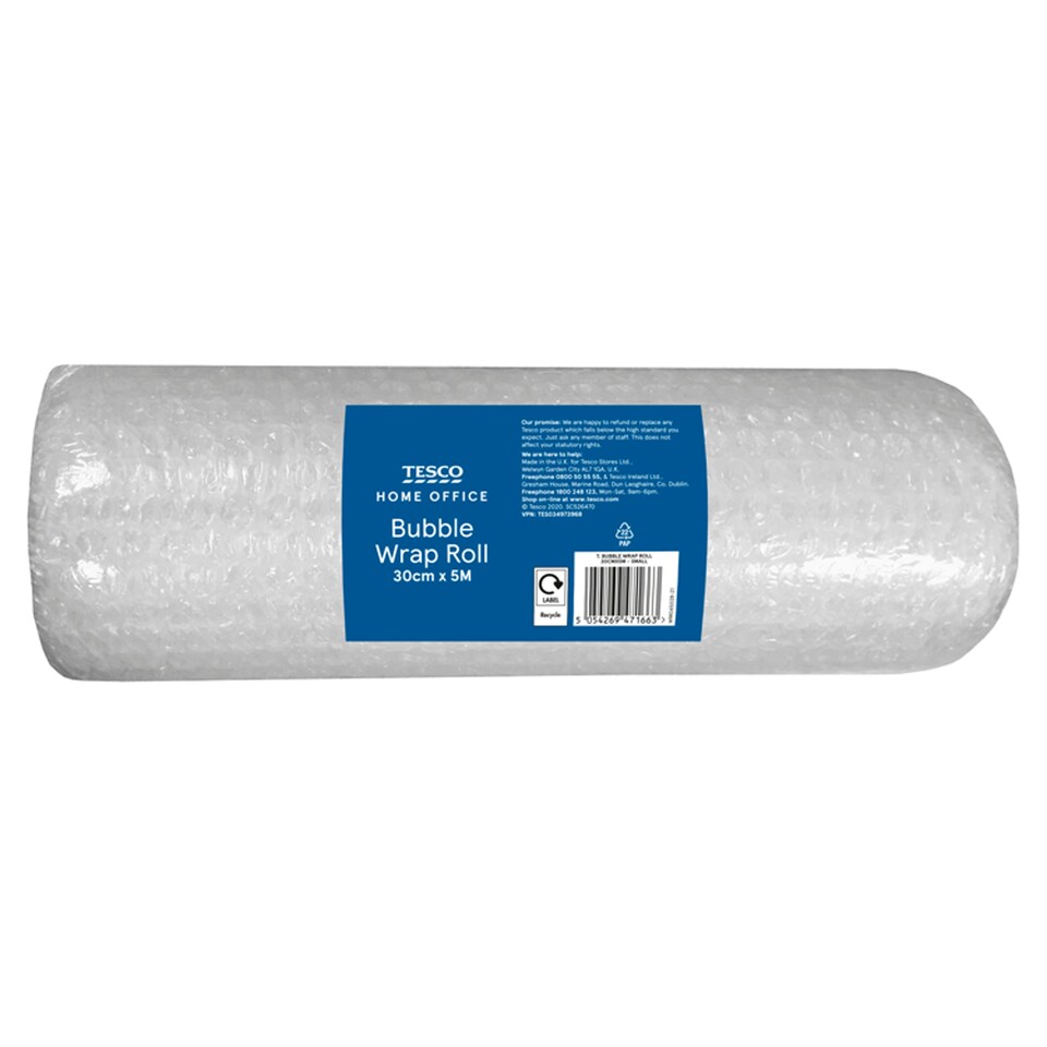Tesco Bubble Wrap Roll Small