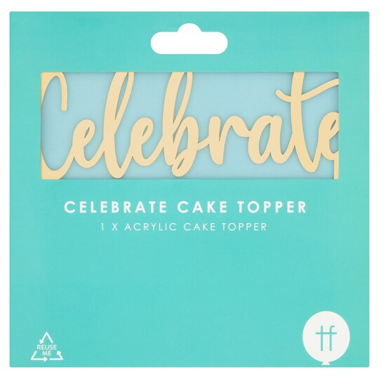 Acrylic Cake Topper Tesco Groceries