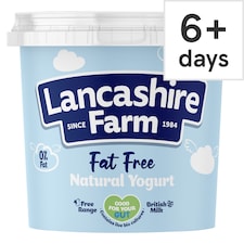 Lancashire Farm Fat Free Natural Yogurt 1kg