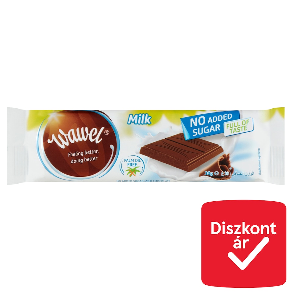 image 1 of Wawel No Added Sugar Milk Chocolate with Sweetener 30 g