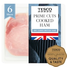 Tesco British Cooked Ham 125G