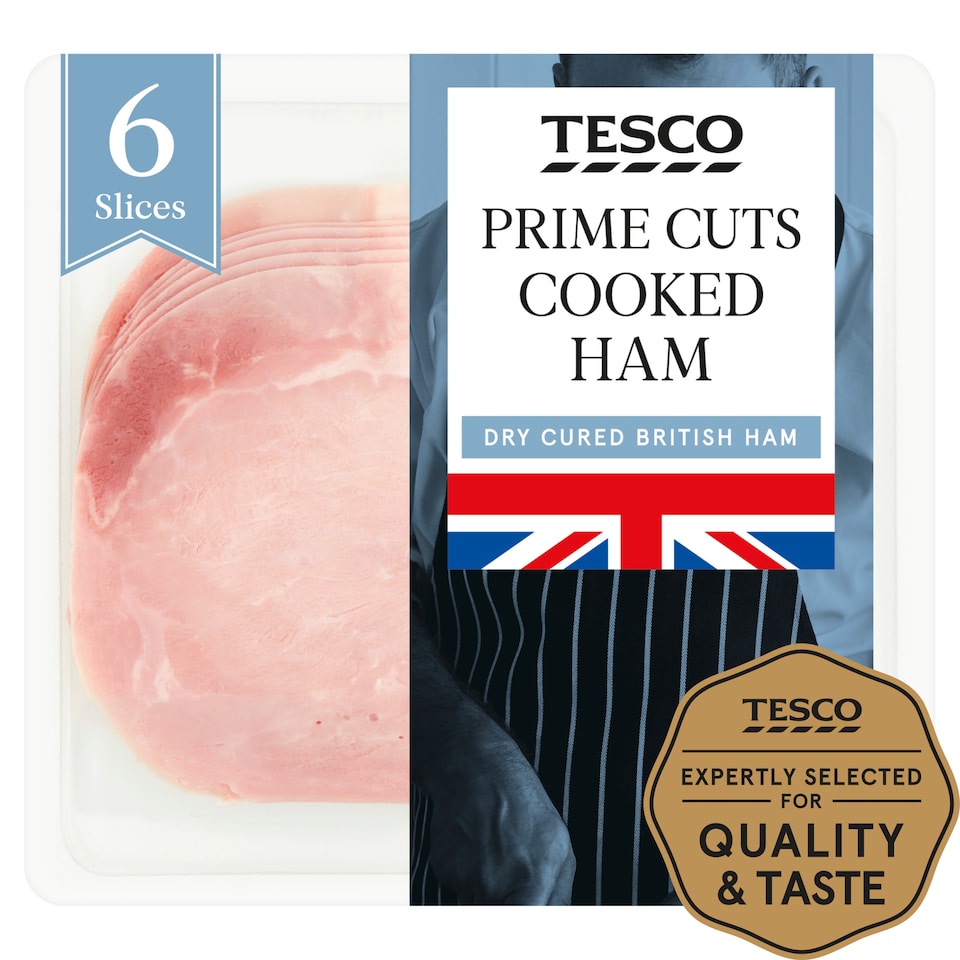 image 1 of Tesco British Cooked Ham 125G