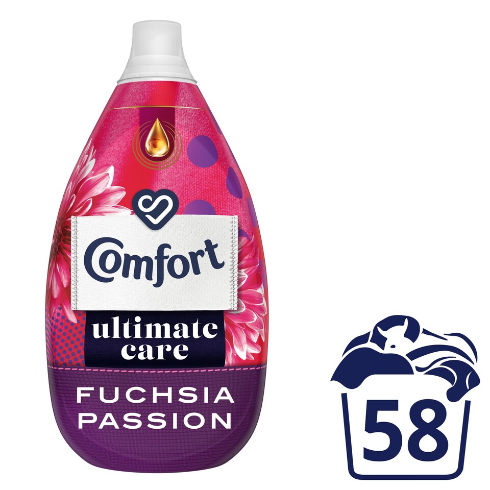 image 1 of Comfort Ultimate Care Fuchsia Passion Fabric Conditioner 58W 870ml