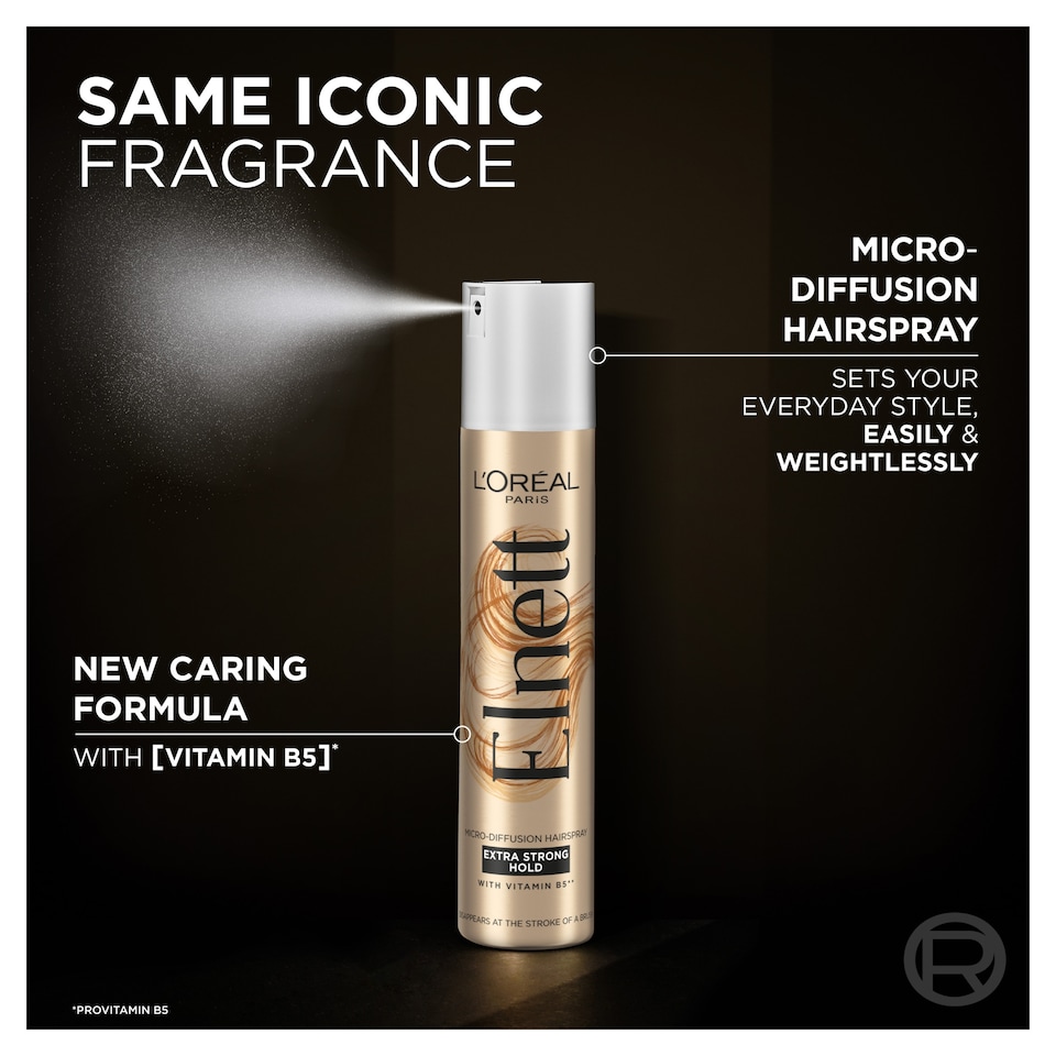 image 1 of L'Oreal Paris Elnett Extra Strong Hold Hairspray 400ml