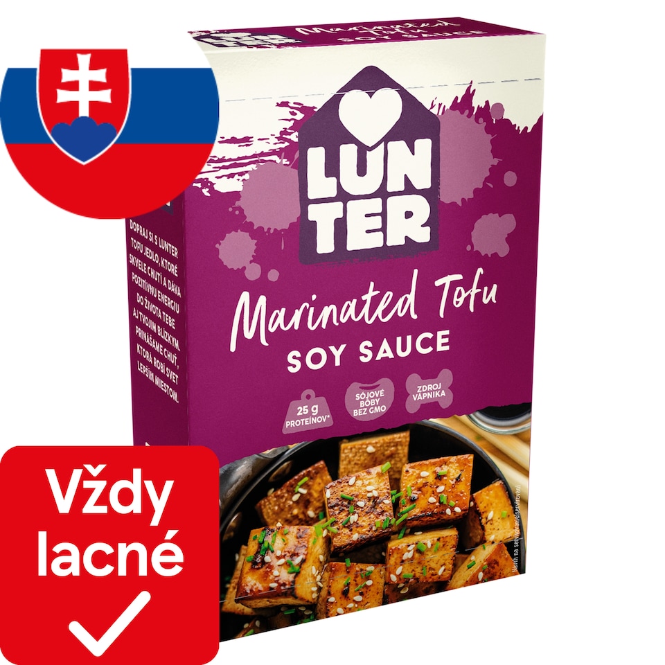 LUNTER Marinované tofu Soy Sauce 180 g