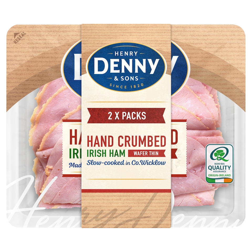 Denny Hand Crumbed Wafer Thin Irish Ham 2 X 80G