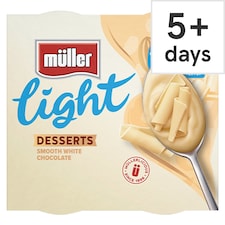 Muller Light Choc Pot White Chocolate Desserts 4 x 80g