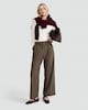 image 1 of F&F Polyamide Crew Neck Long Sleeved Bodysuit in Cream