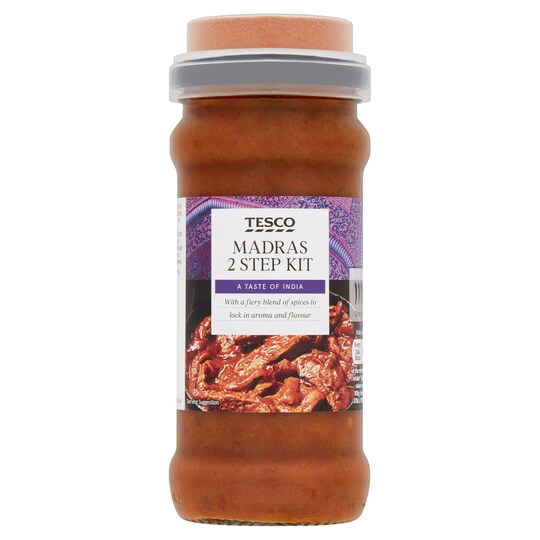 Tesco 2 Step Madras Cooking Sauce 360G Tesco Groceries