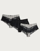 image 4 of F&F 3-Pack Leopard Print Lace Trim Knickers in Multi