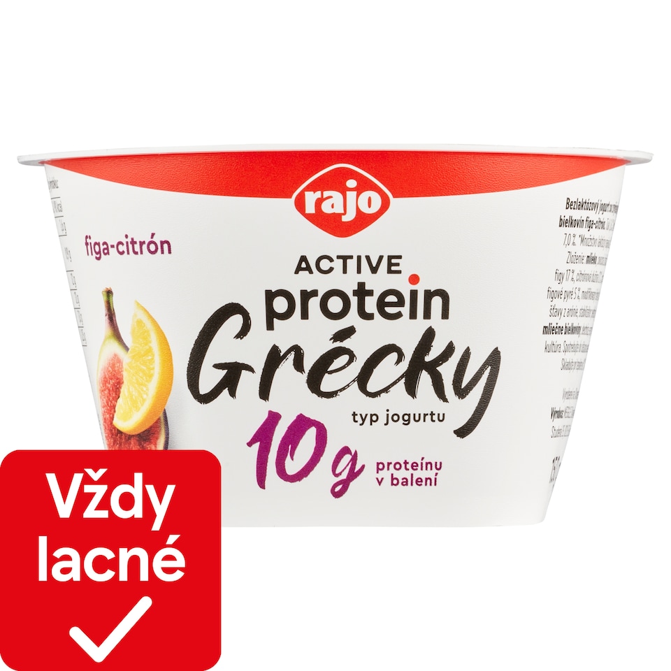 obrázok 1 z Rajo Active Protein Grécky typ jogurtu figa-citrón 150 g