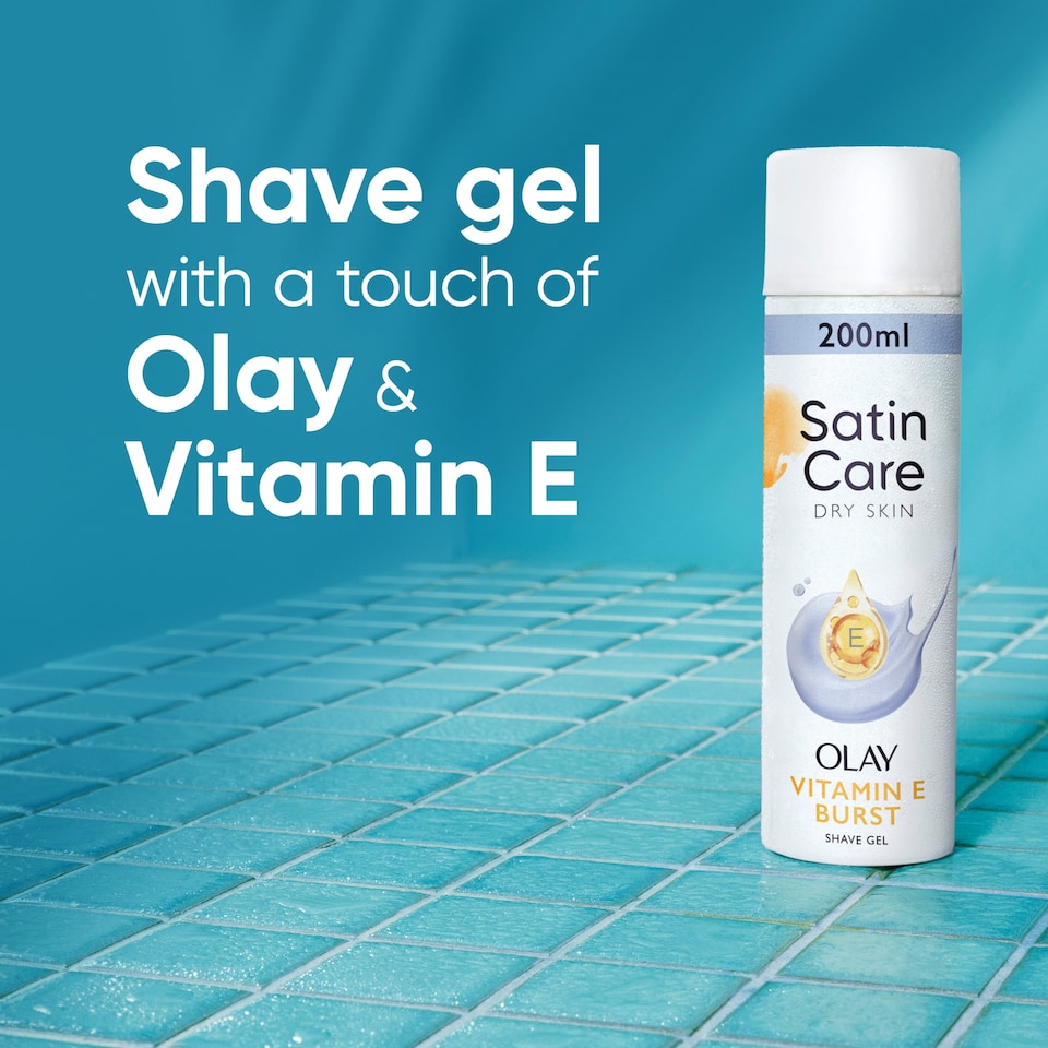 image 1 of Gillette Satin Care Dry Skin Shaving Gel 200Ml