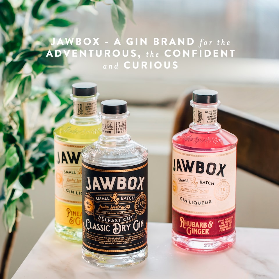 image 1 of Jawbox Rhubarb & Ginger Gin Liqueur 70cl