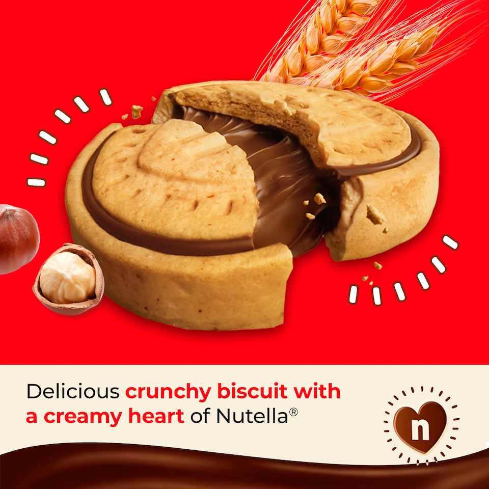 image 1 of Nutella Biscuits 12 Pieces 166G