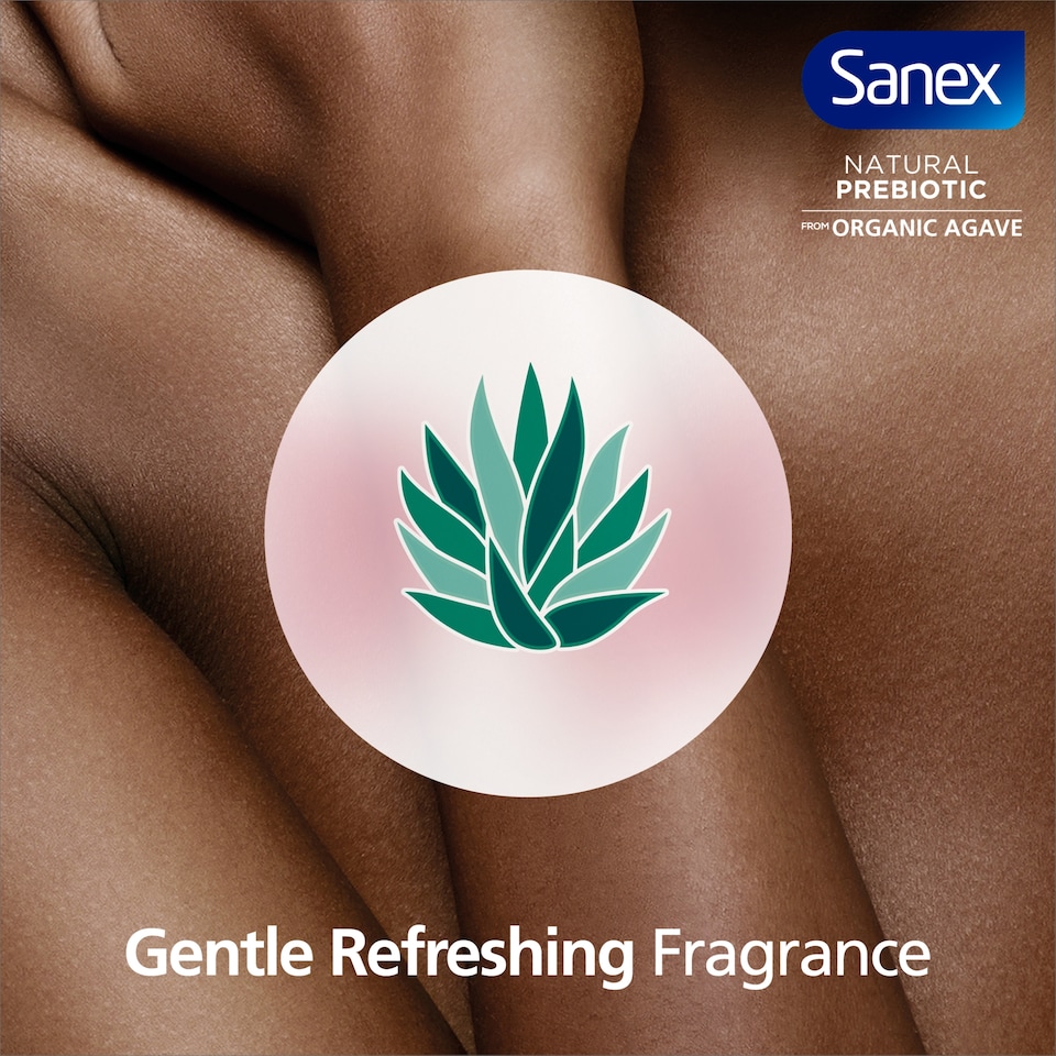 image 1 of Sanex Natural Prebiotic Organic Agave Calming Shower Gel 225ml