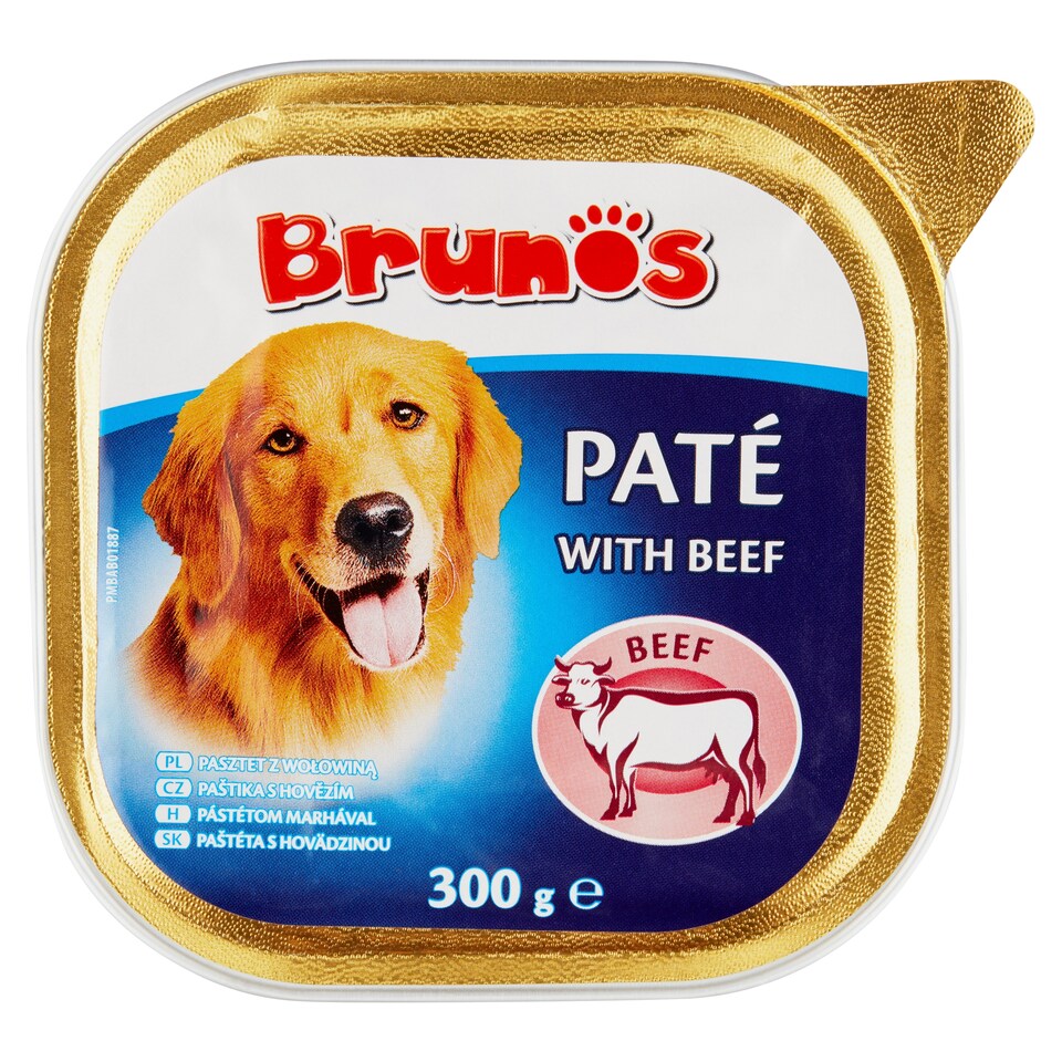 Brunos Paté with Beef Complete Pet Food for Adult Dogs 300 g