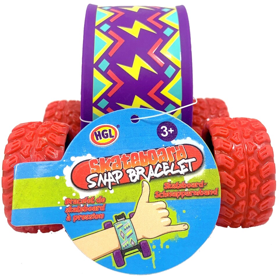 image 1 of Hgl Skateboard Snap Bracelet