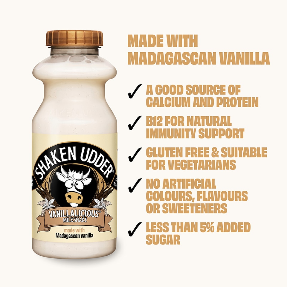 image 1 of Shaken Udder Vanilla-Licious Milkshake 330Ml