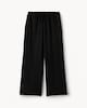 image 5 of F&F Textured Wide Leg Trousers in Black