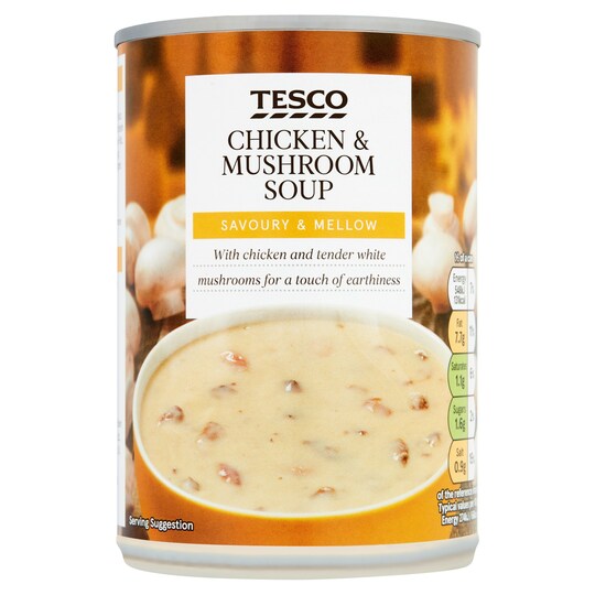 Tesco Cream Of Chicken And Mushroom Soup 400G Tesco Groceries