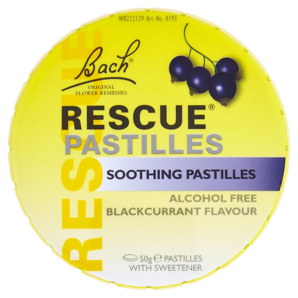 Bach Rescue Soothing Blackcurrant Pastilles 50g