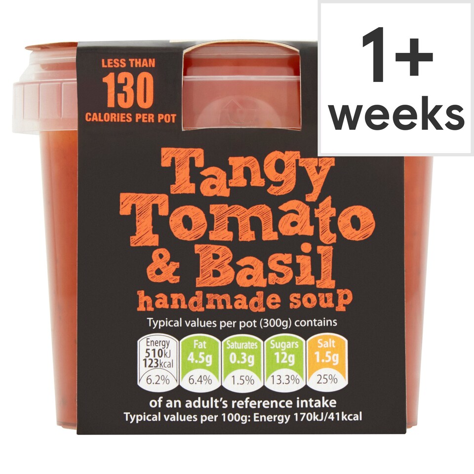 Big Pot Tomato & Basil soup 300g Tesco Groceries