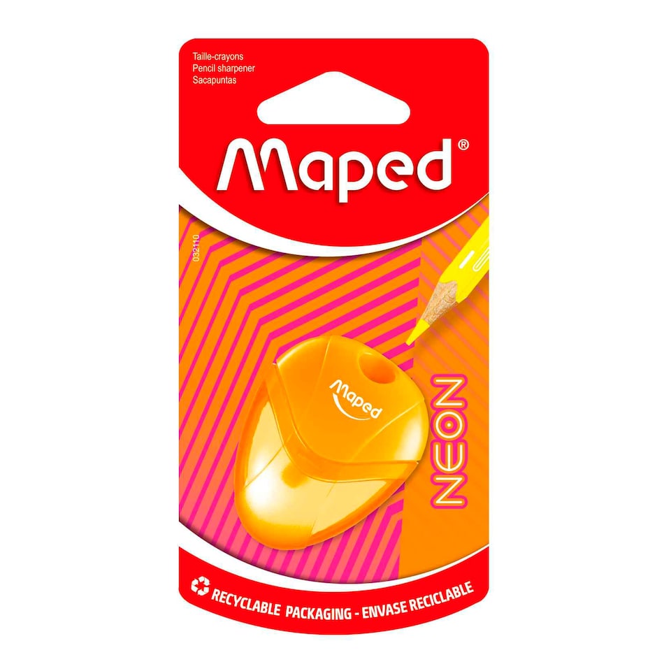 Maped Neon egylyukú tartályos hegyező, vegyes színek  1. kép